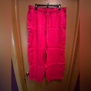 J.Crew soleil linen pants women’s size XL